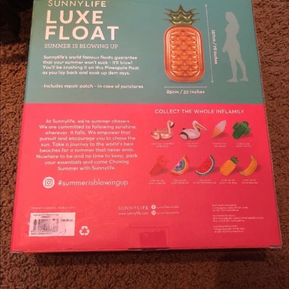 NIB sunny life pineapple float!!! Cute - Picture 2 of 2